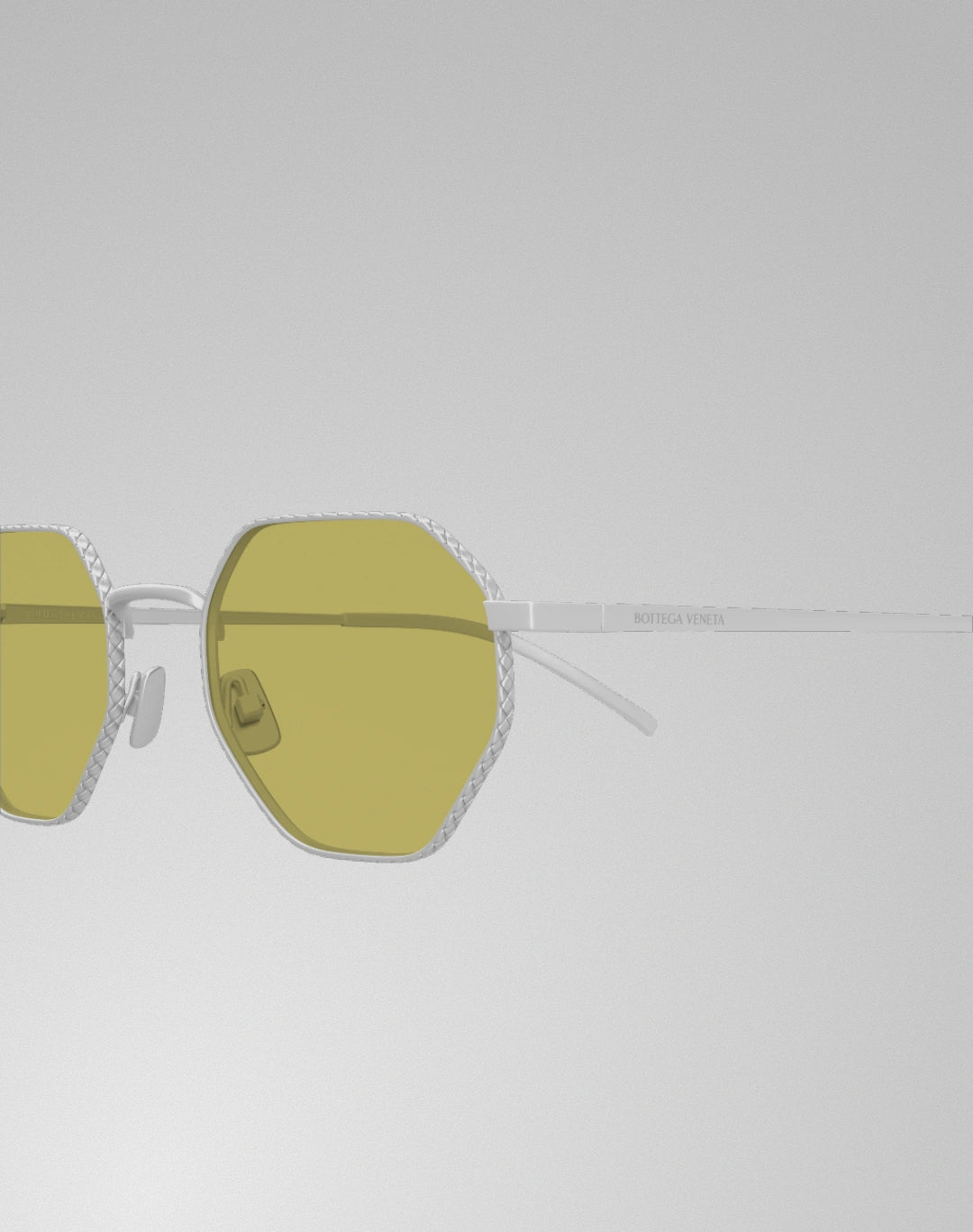 Bottega Veneta BV1471S-002 – Lunettes de soleil géométrique argent (M)