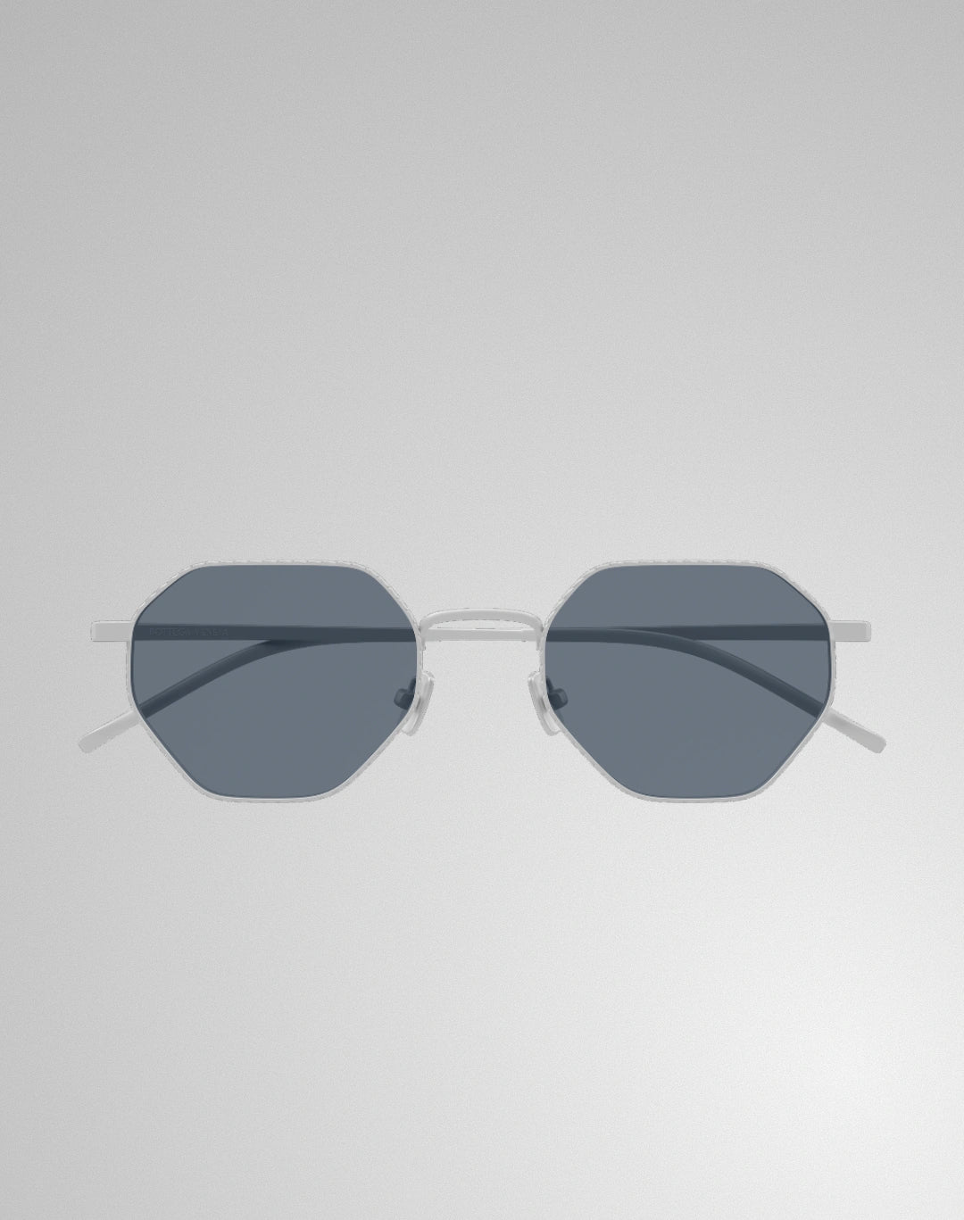 Bottega Veneta BV1471S-004 – Lunettes de soleil géométrique argent (M)