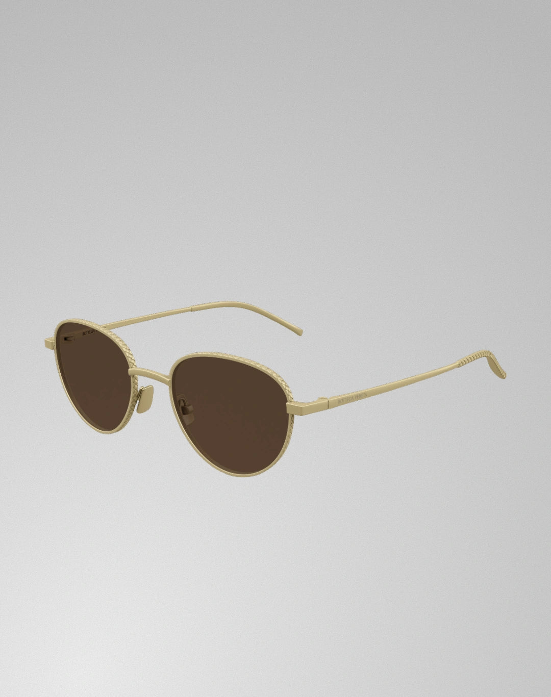 Bottega Veneta BV1966S-001 – Lunettes de soleil pantos bronze (S)