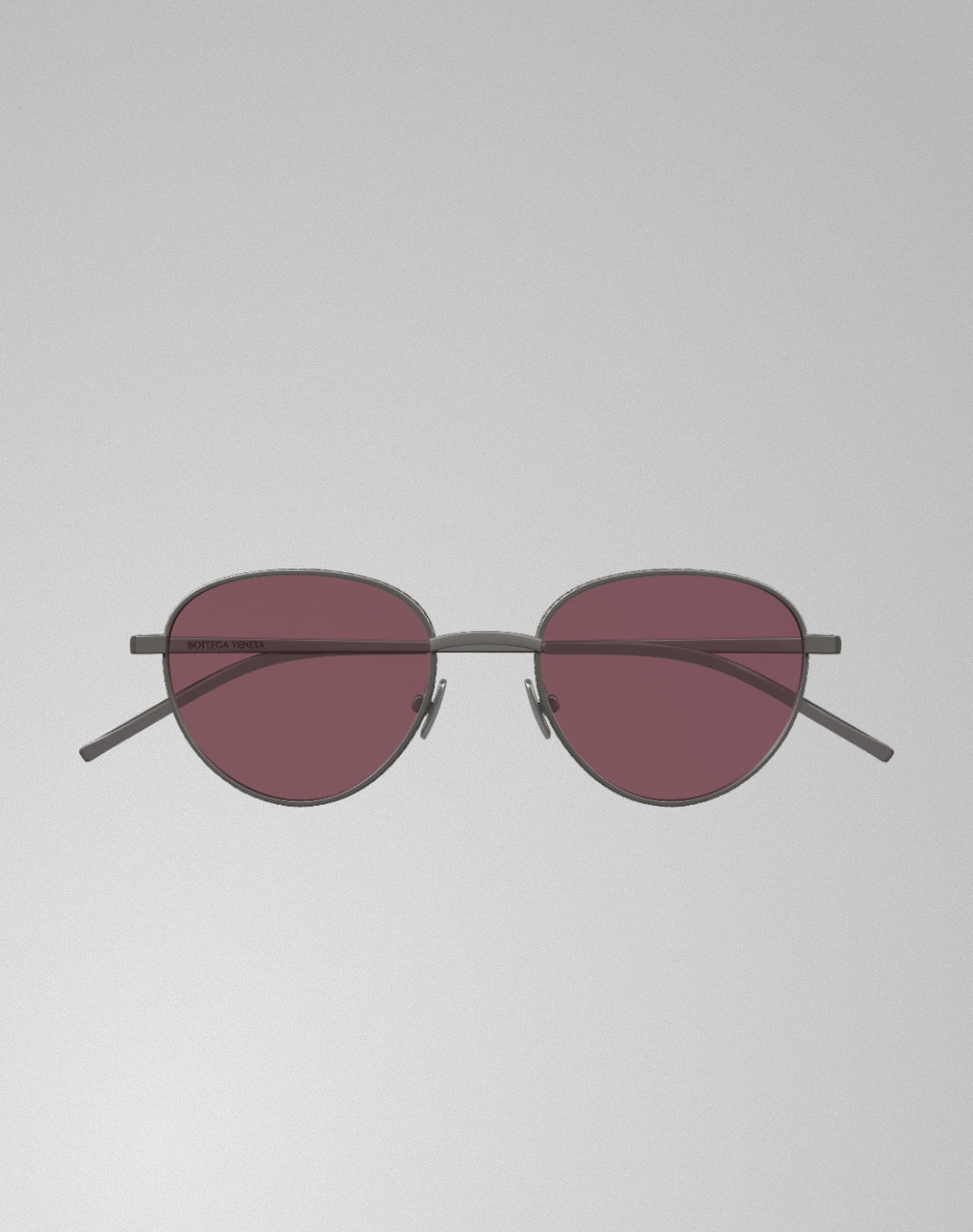 Bottega Veneta BV1966S-003 – Lunettes de soleil pantos ruthénium (S)