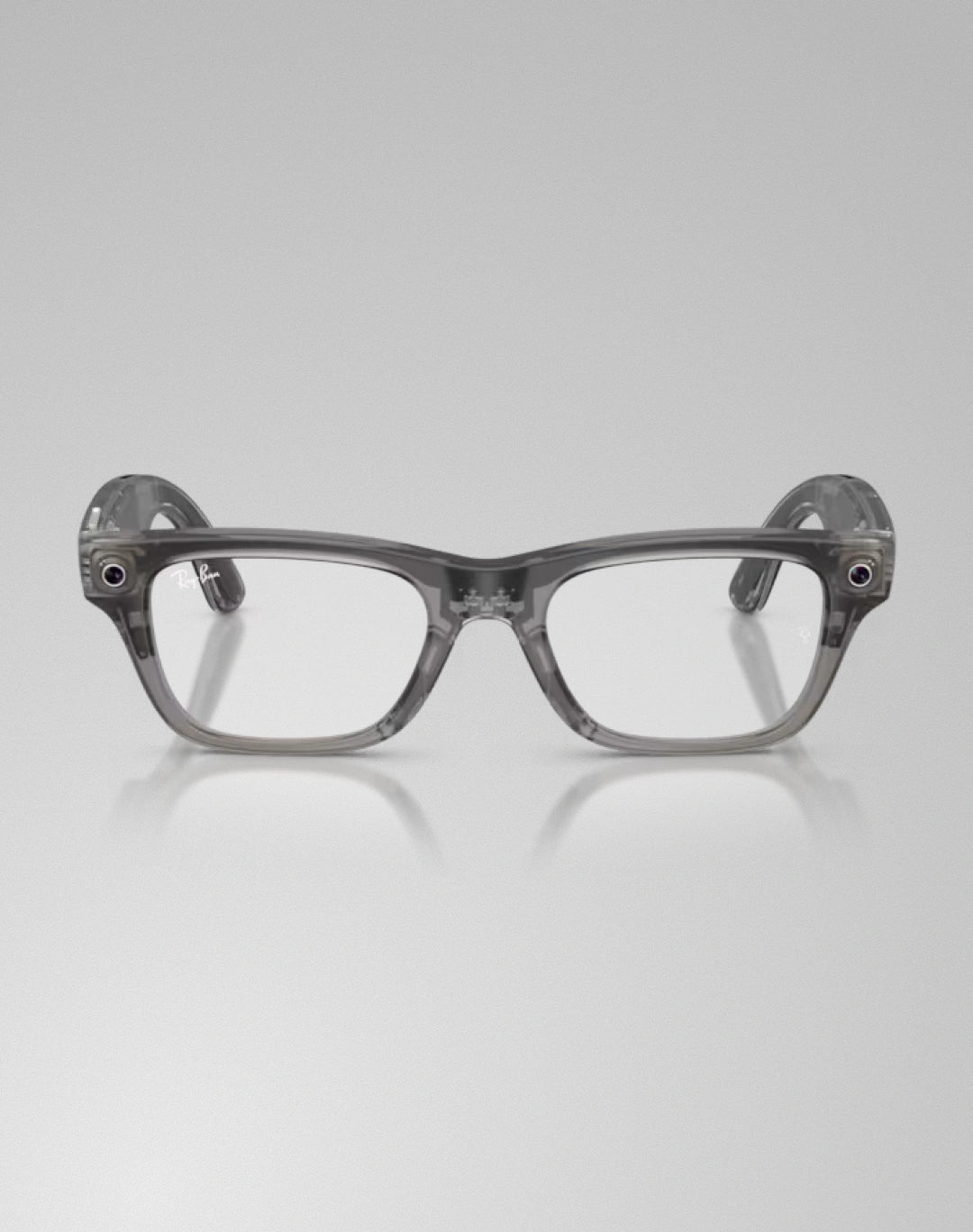 Ray-Ban Blayzer Optics 0RW7001 8529 – Lunettes de vue rectangulaires gris glacé transparent