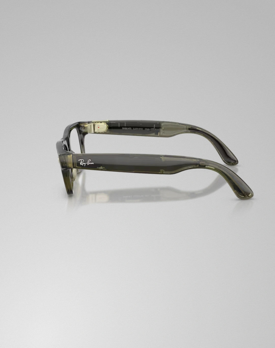 Ray-Ban Blayzer Optics 0RW7001 8530 – Lunettes de vue rectangulaires olive foncé transparent