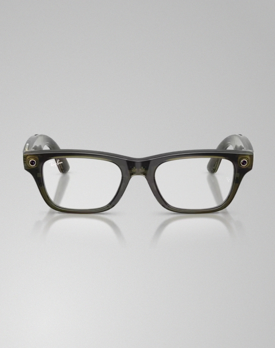 Ray-Ban Blayzer Optics 0RW7001 8530 – Lunettes de vue rectangulaires olive foncé transparent
