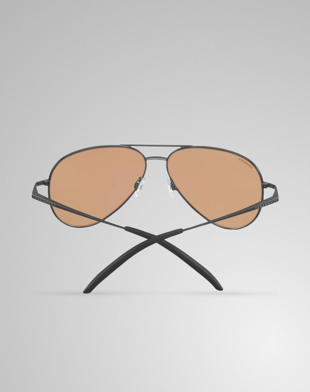 Serengeti Carrara 8297 – Lunettes de soleil pilote gunmetal brillant