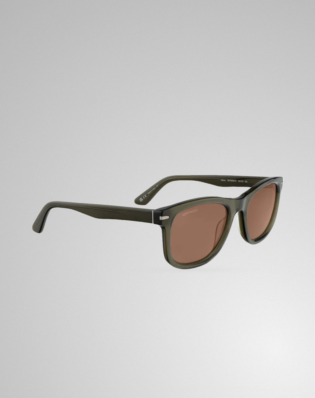 Serengeti Danny SS745004 – Lunettes de soleil cristal vert foncé brillant (L)