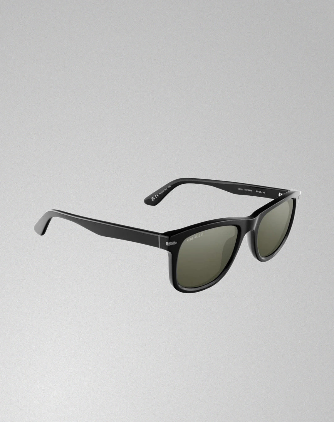 Serengeti Danny SS745005 – Lunettes de soleil noir brillant (L)