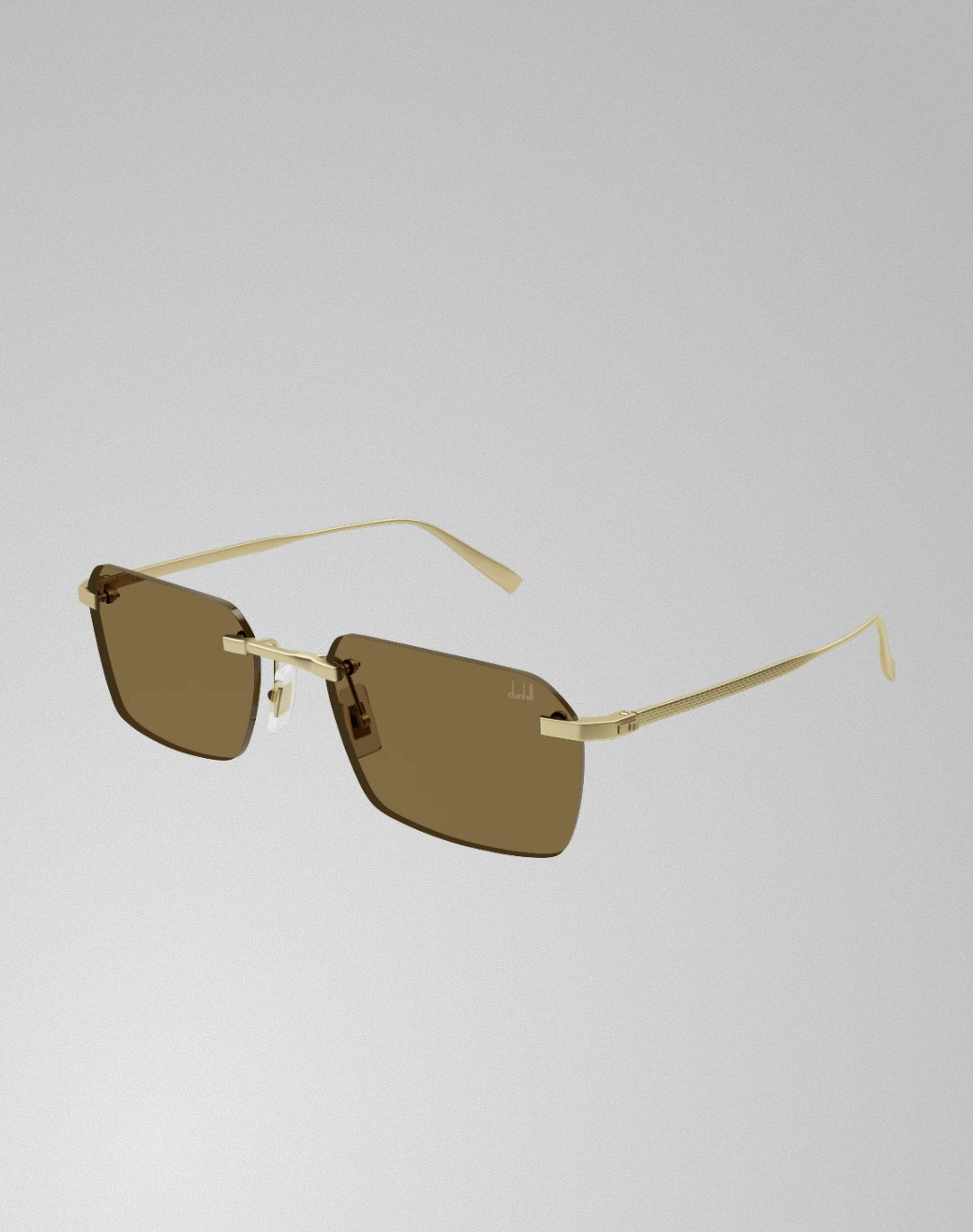 Dunhill DU0061S-003 – Lunettes de soleil rectangulaire or (XL)