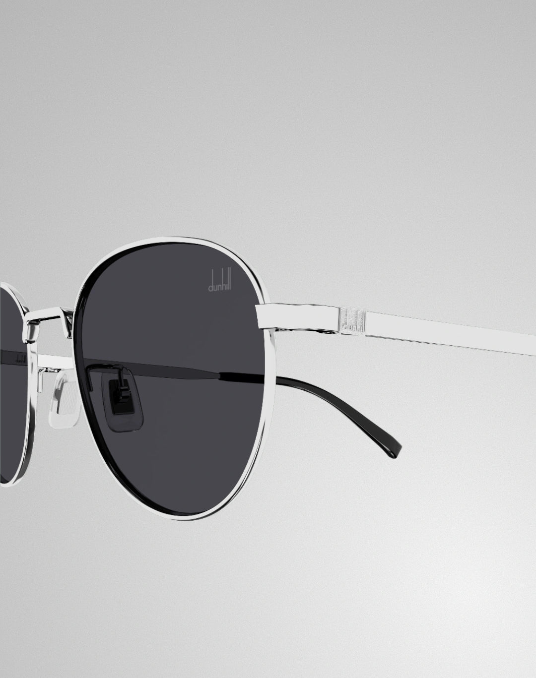 Dunhill DU0085S-003 – Lunettes de soleil ronde argent (M)