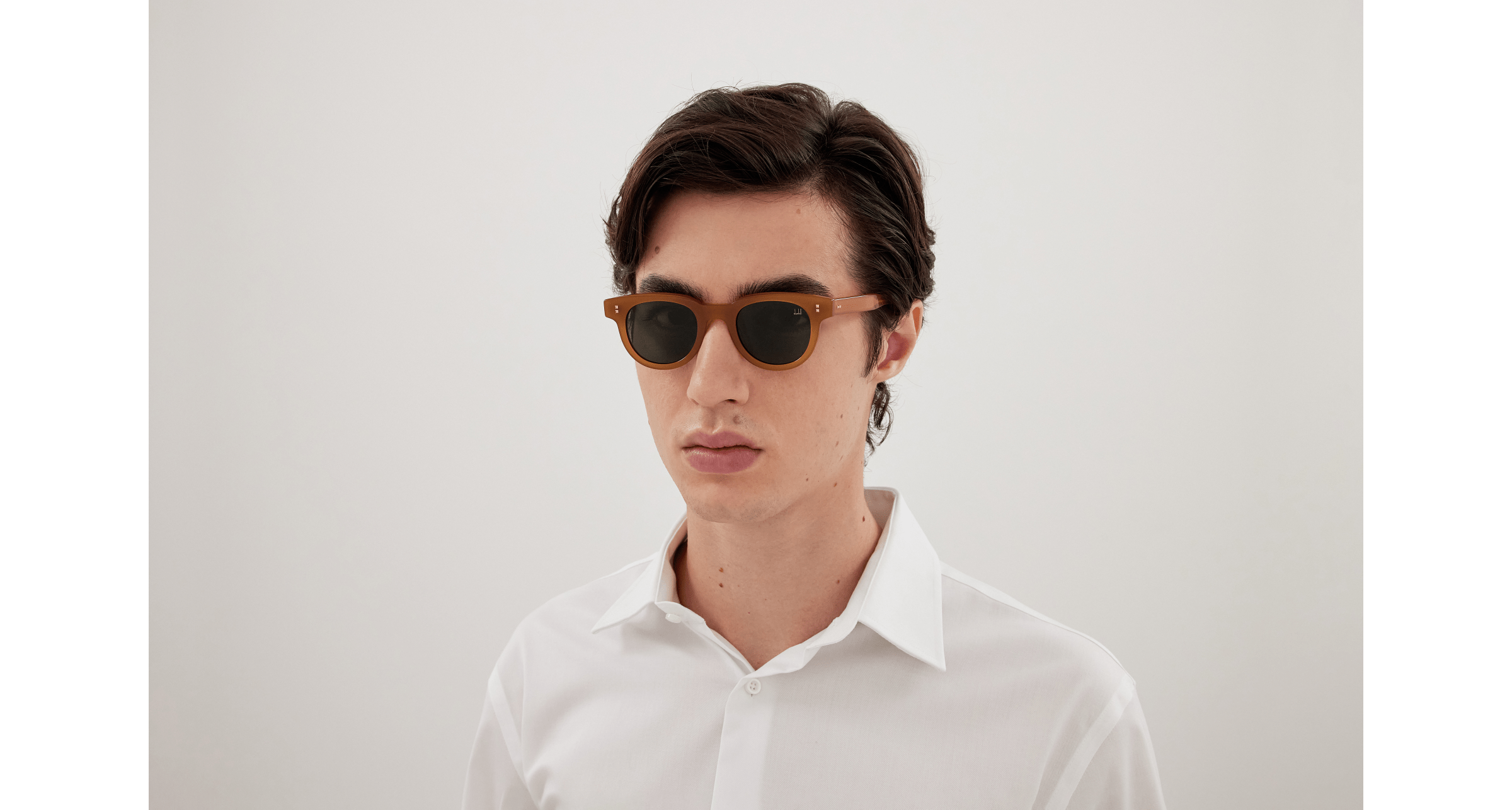 Dunhill DU0097S-003 – Lunettes de soleil ronde orange (S)