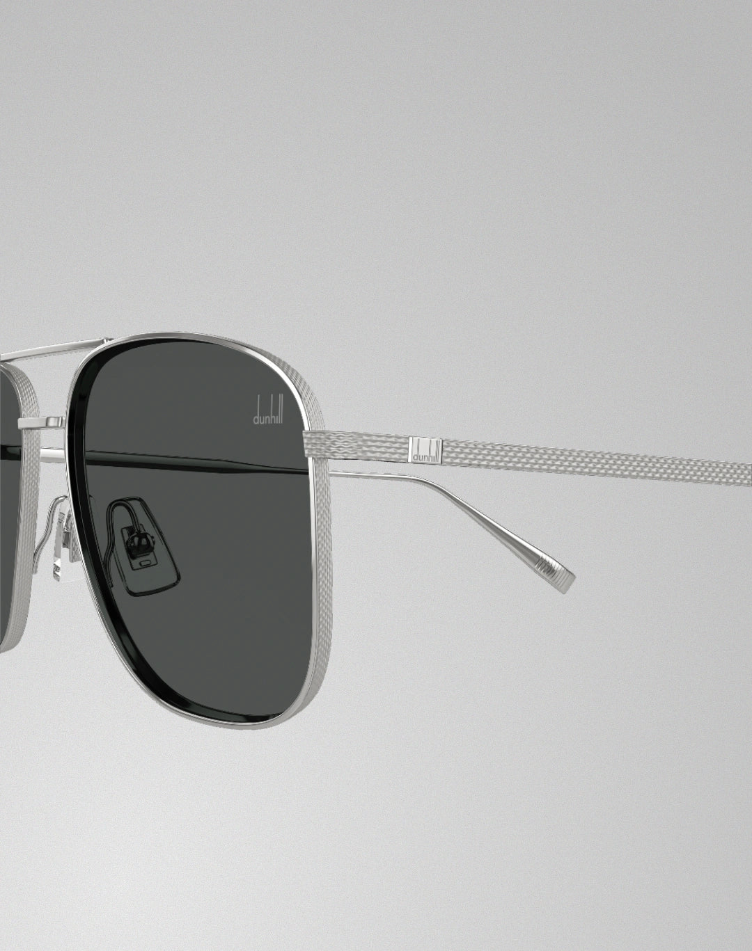 Dunhill DU0118S-003 – Lunettes de soleil pilote argent (L)