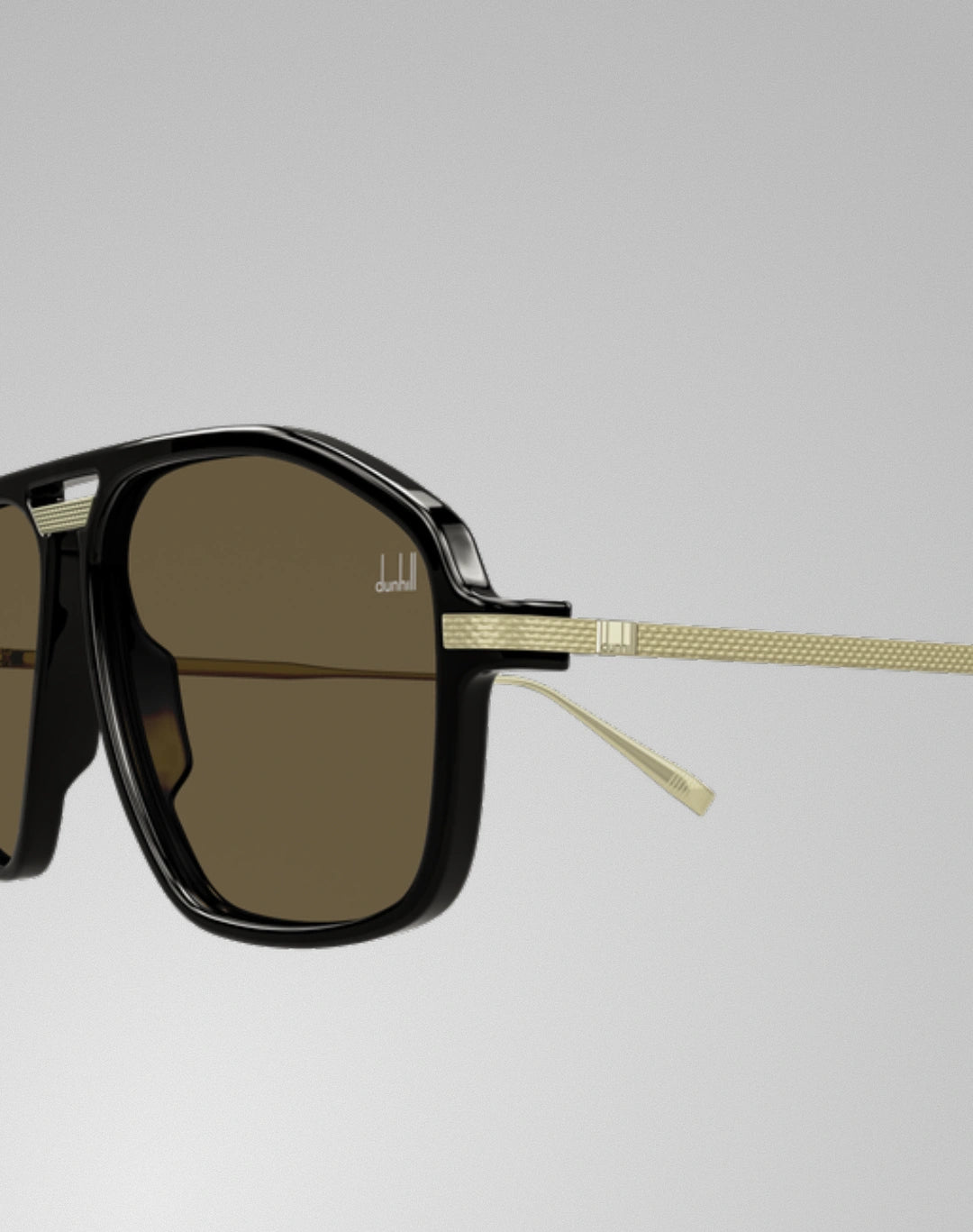 Dunhill DU0120S-001 – Lunettes de soleil pilote carrée noir (XL)