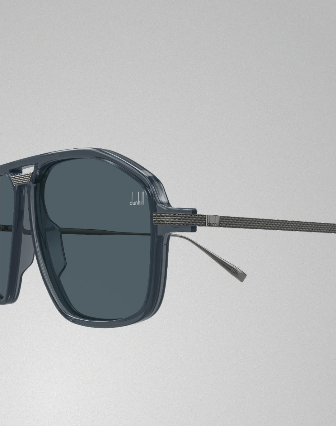 Dunhill DU0120S-004 – Lunettes de soleil pilote carrée gris (XL)