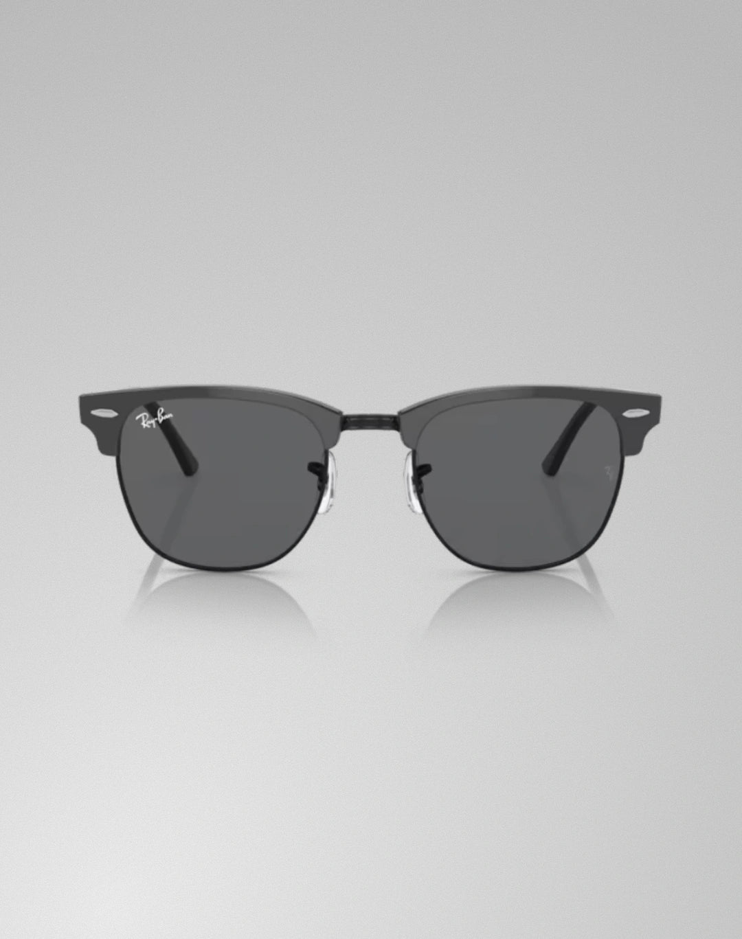 Ray-Ban 0RB3016-1367B1 – Lunettes de soleil carré gris sur noir