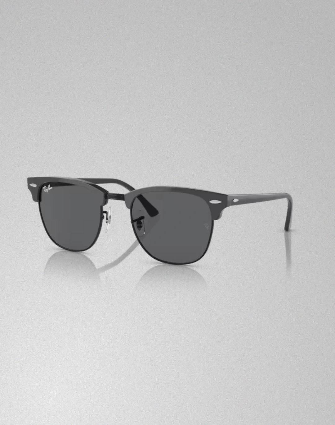 Ray-Ban 0RB3016-1367B1 – Lunettes de soleil carré gris sur noir