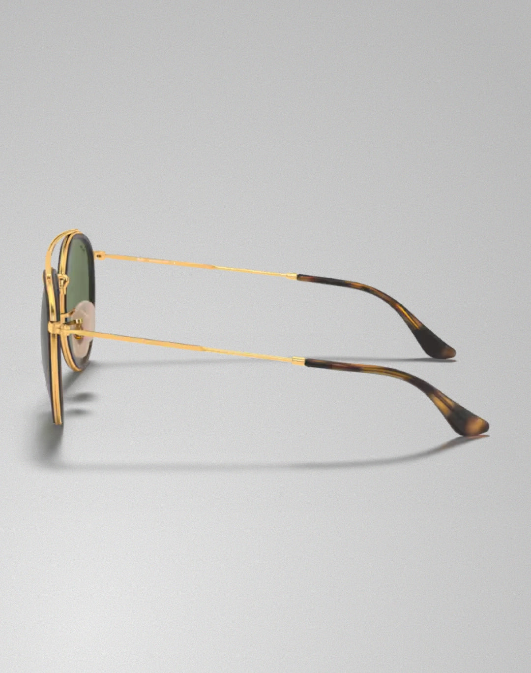 Ray-Ban RB3647N-001 – Lunettes de soleil Rond doré arista