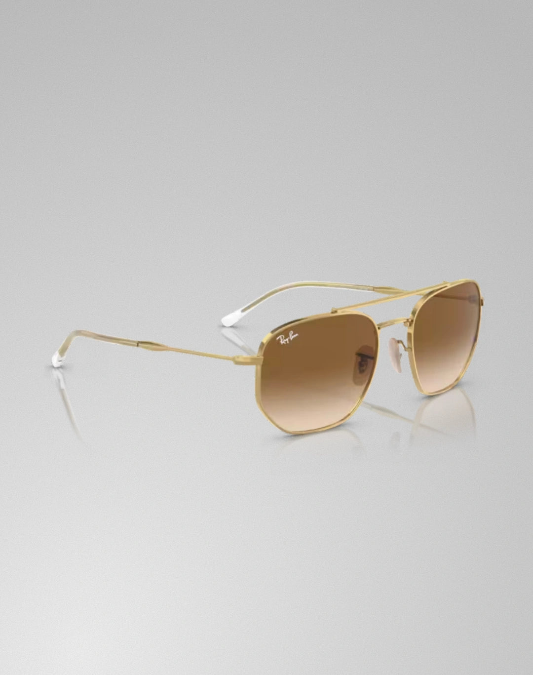 Ray-Ban RB3707-00151 – Lunettes de soleil irrégulier doré arista