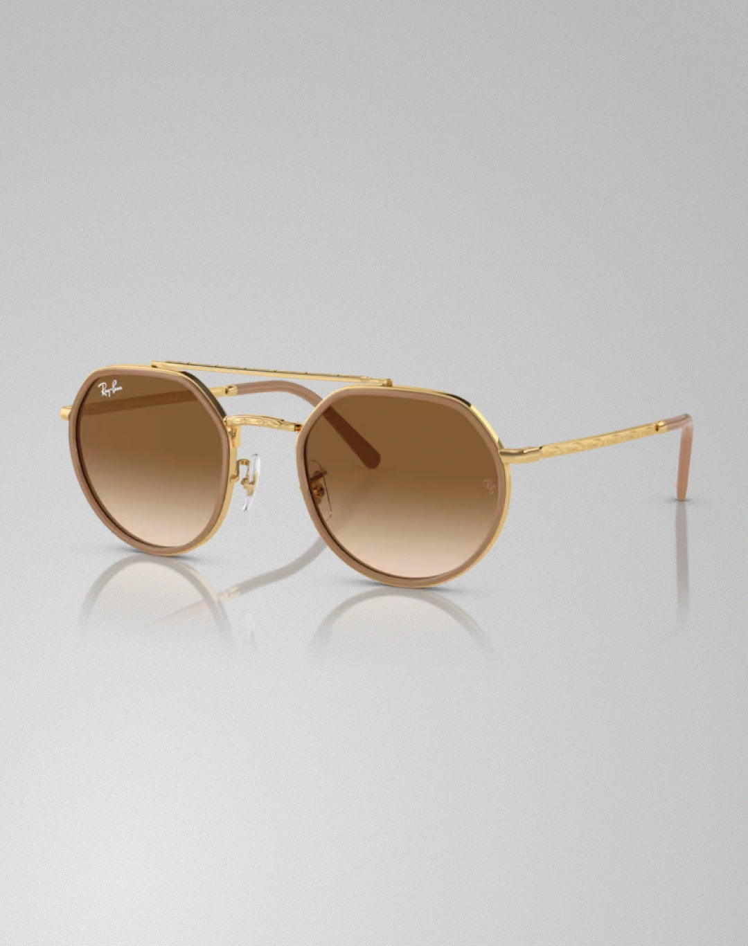 Ray-Ban RB3765-00151 – Lunettes de soleil irrégulier doré arista