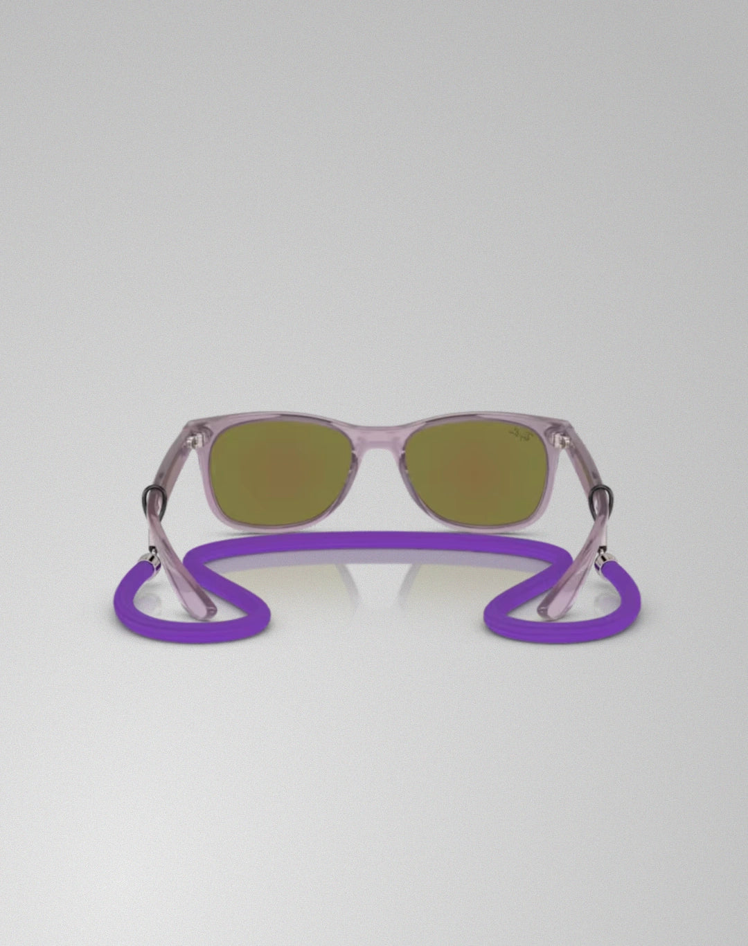 Ray-Ban 0RJ9052S-7147B1 – Lunettes de soleil carré pourpre opalescent