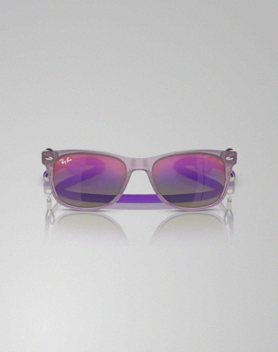 Ray-Ban 0RJ9052S-7147B1 – Lunettes de soleil carré pourpre opalescent