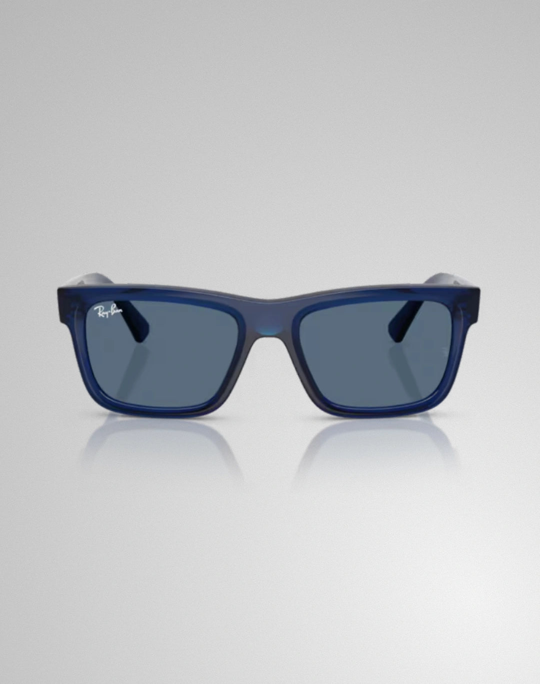 Ray-Ban RJ9196S-719080 – Lunettes de soleil rectangulaire transparent bleu