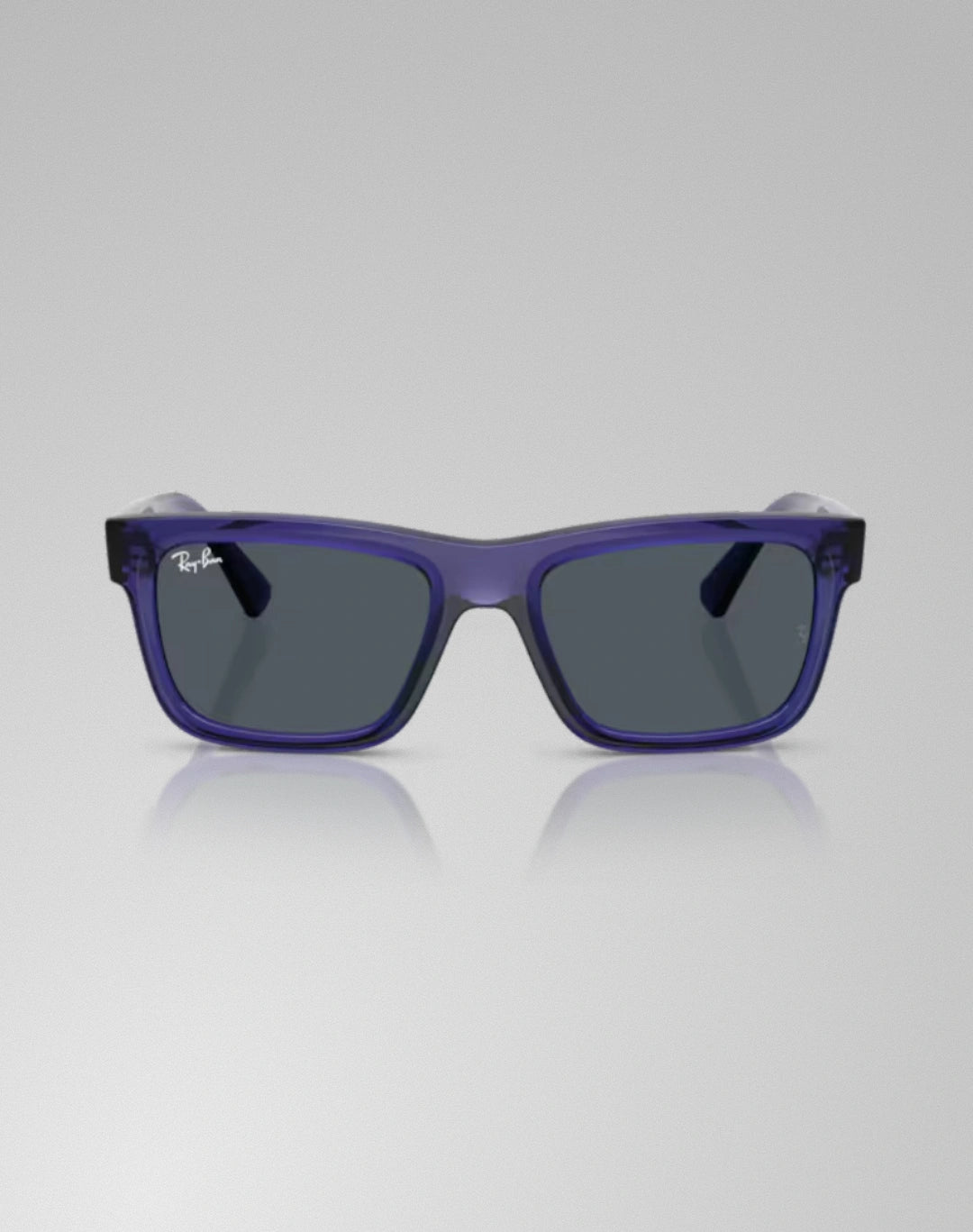 Ray-Ban RJ9196S-719187 – Lunettes de soleil rectangulaire violet transparent