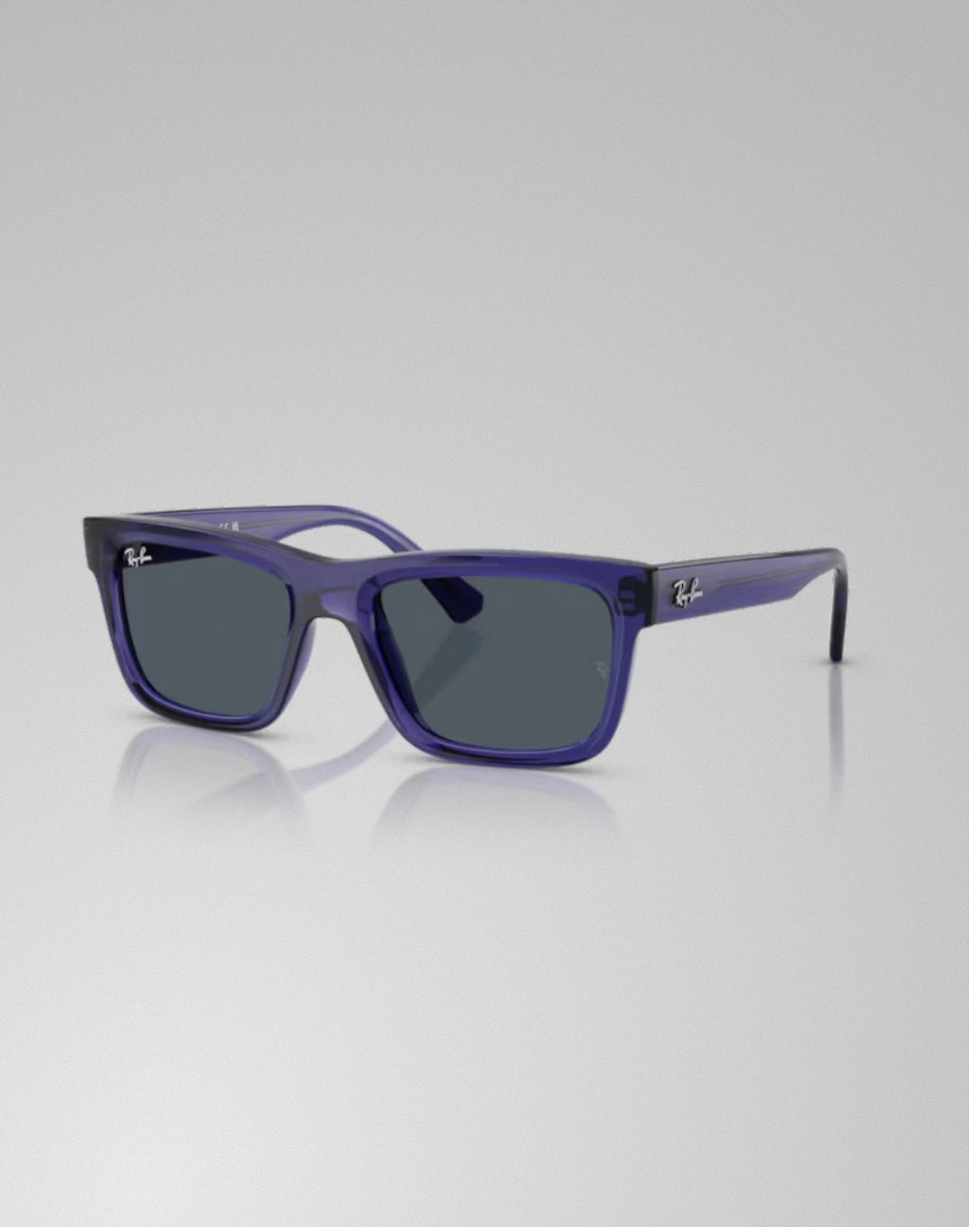 Ray-Ban RJ9196S-719187 – Lunettes de soleil rectangulaire violet transparent