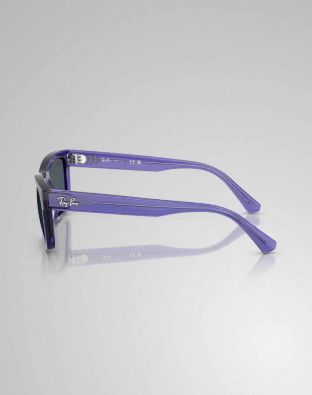 Ray-Ban RJ9196S-719187 – Lunettes de soleil rectangulaire violet transparent